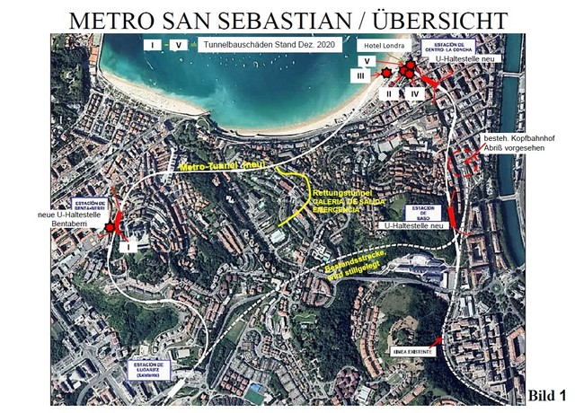 Übersicht Metro San Sebastian